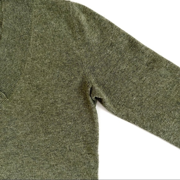 Marina Luna Angora Wool Blend V-Neck Sweater - Picture 7 of 13